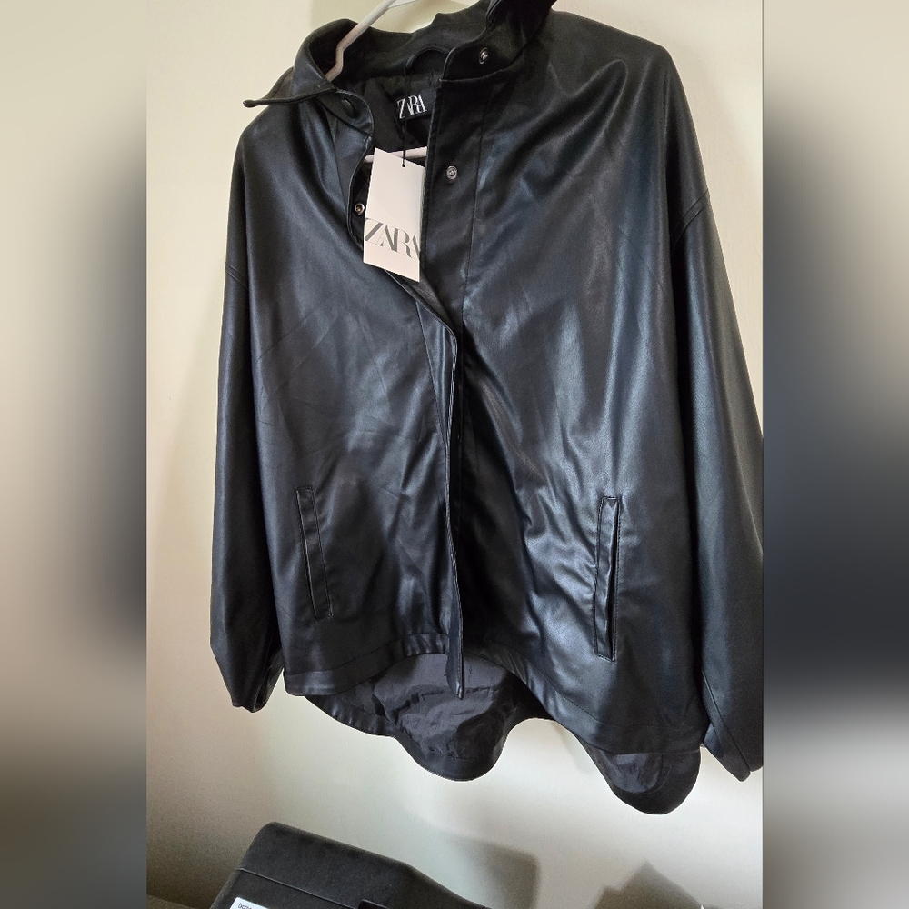 Zara leather jacket